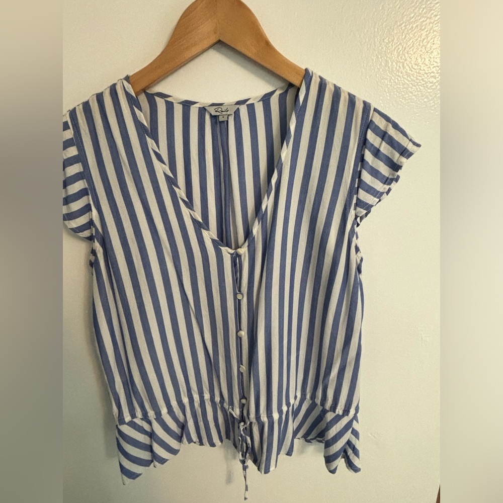 Rails Breton Monaco Stripe Top Size Small - image 3